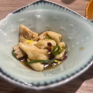 鶏皮ポン酢(炭火焼鳥ハチイチ)