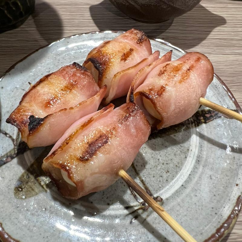 うずらベーコン(炭火焼鳥ハチイチ)