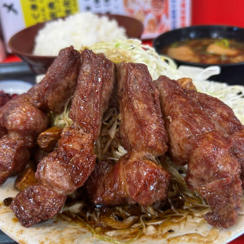 とんてき定食(名物とんてき 來來憲)