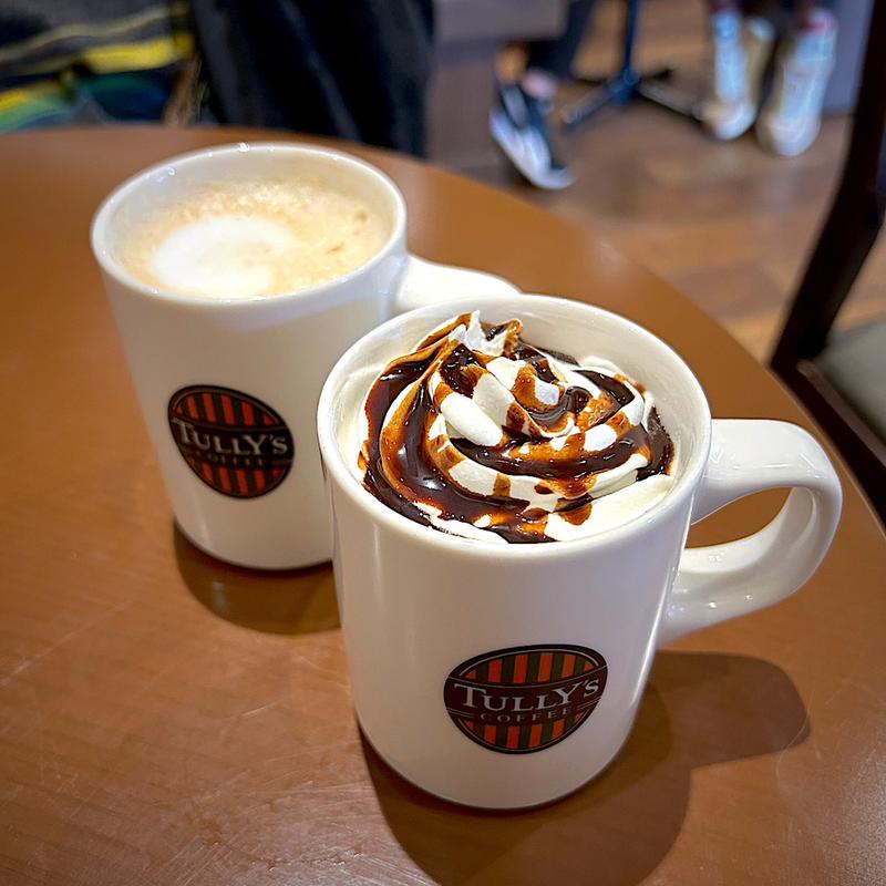 ココアラテ＆チャイミルクティー(タリーズコーヒー コミュシティエスパル仙台店)