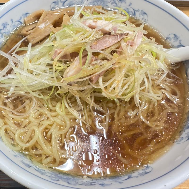 ネギしょうゆラーメン(ぎょうざの満洲 常盤台北口店)