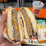 ベーコンダブルビックマウスバーガー（M）セット(バーガーキング リーフウォーク稲沢店)