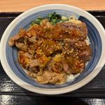 【二種盛り】カルビと厚切りハラミ丼(焼きたてのかるび 綾瀬駅東口店)