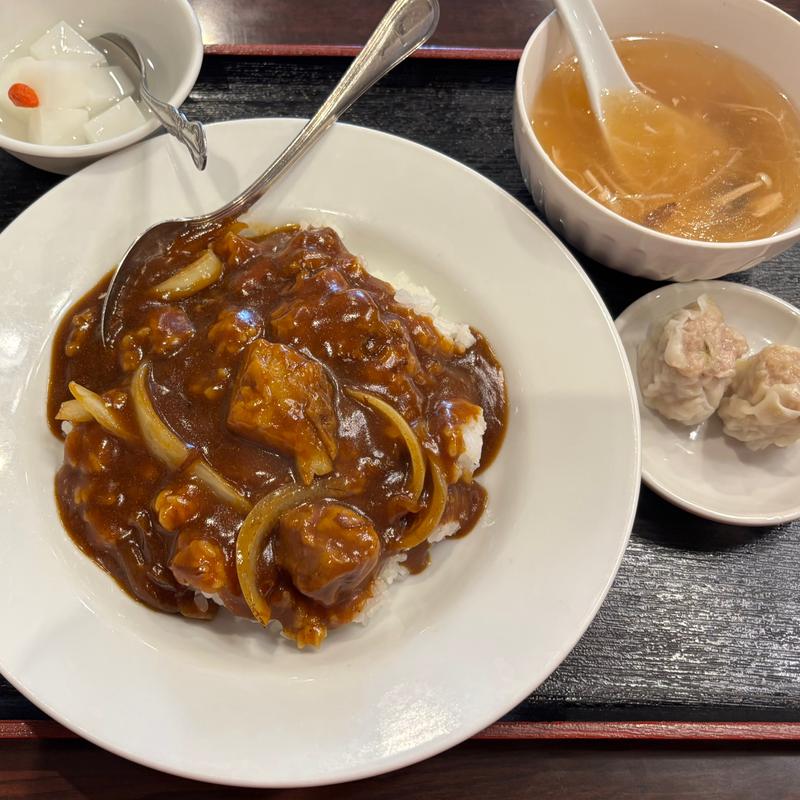 牛バラ肉カレーご飯セット(中国料理 保昌)