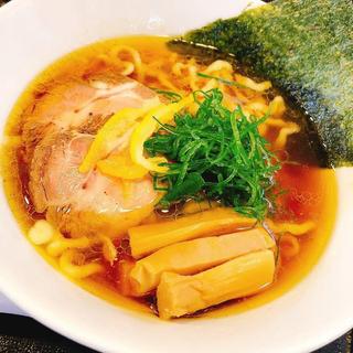 朝ラー 鶏 醤油 太麺