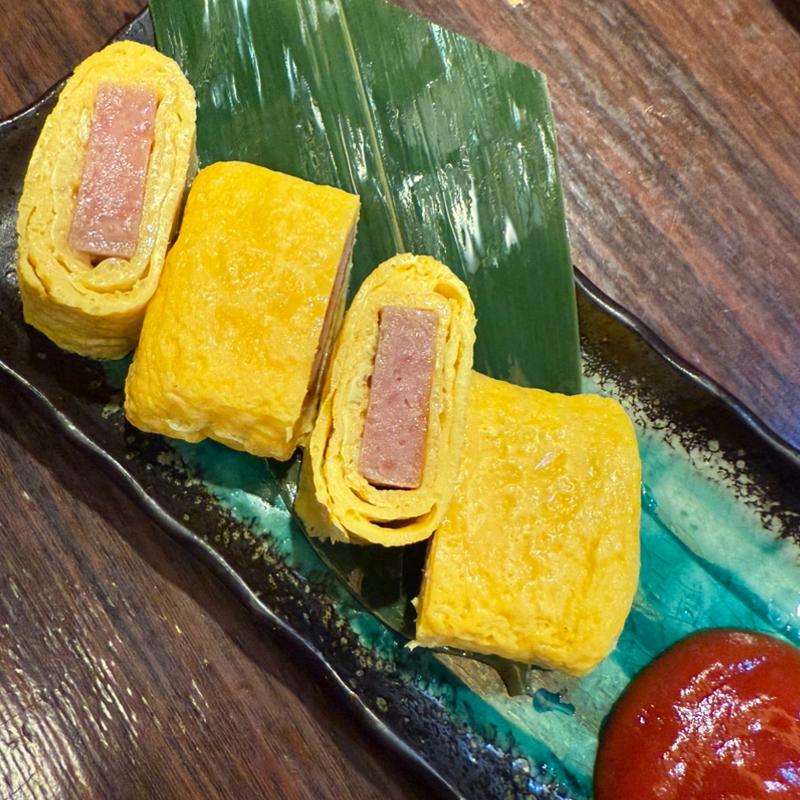 定番！ポーク玉子(分 あじこや 登戸店)