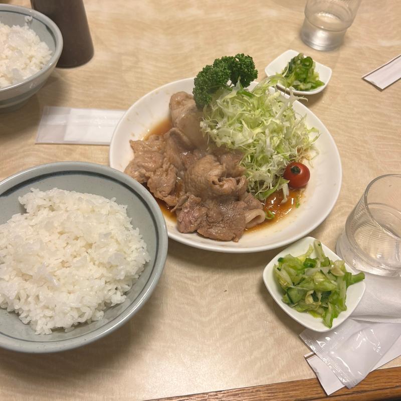 しょうが焼き定食(はせ川)