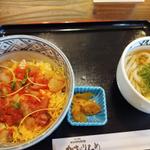 あられ丼とミニうどん