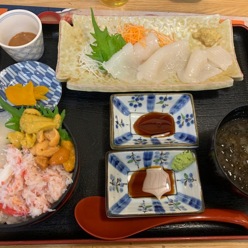 欲張りセットB(朝市お食事処 山三道下商店)