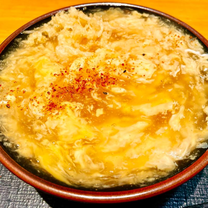 鶏卵うどん(つくもうどん 天神橋店)