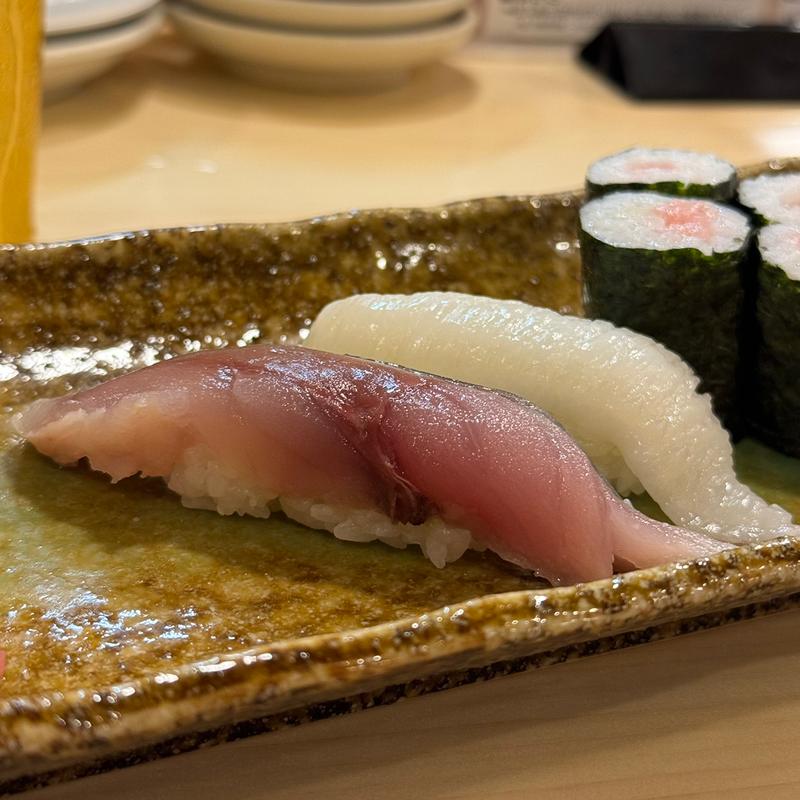 〆さば、えんがわ(や台ずし 栄生駅前町)