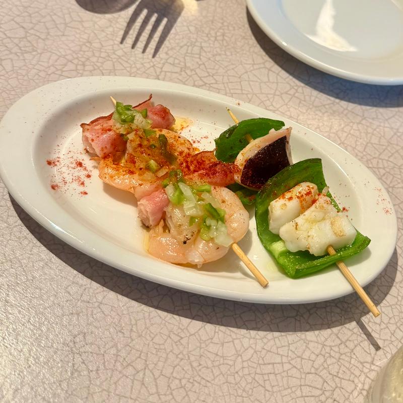 スペイン串　エビとベーコン＆イカタコピーマン(ＰｉＮＣＨＯ！ 鉄板スペイン串)