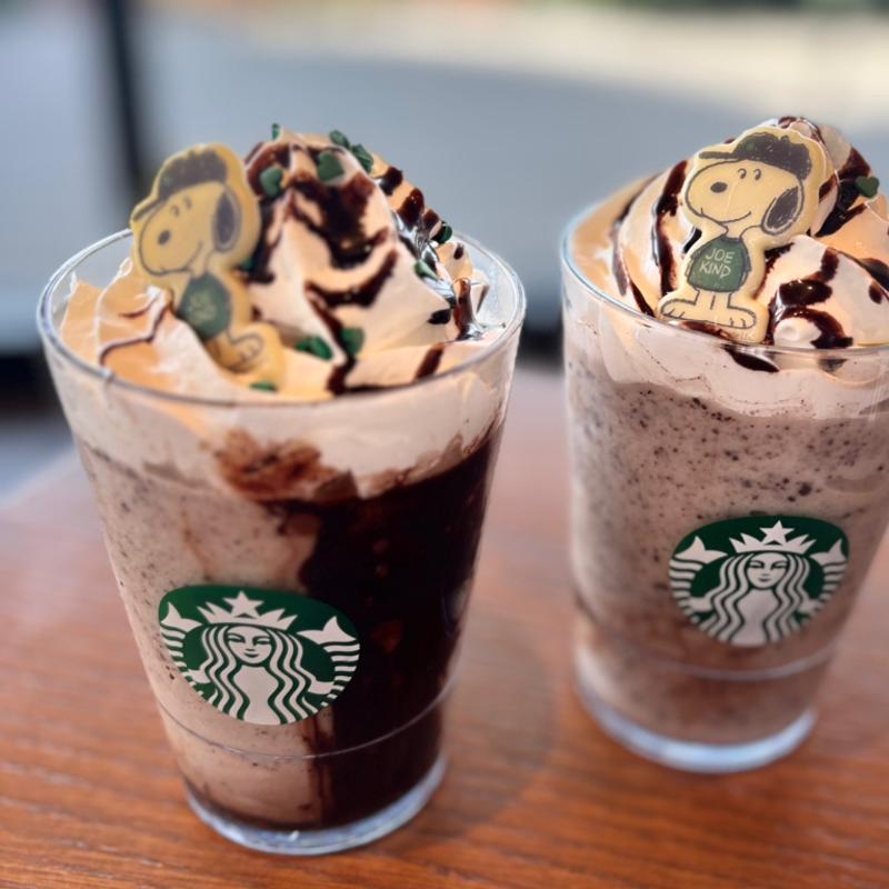ジョー カインド スヌーピー キャラメル チョコレート オーツミルク フラペチーノ(スターバックスコーヒー 京都亀岡店)