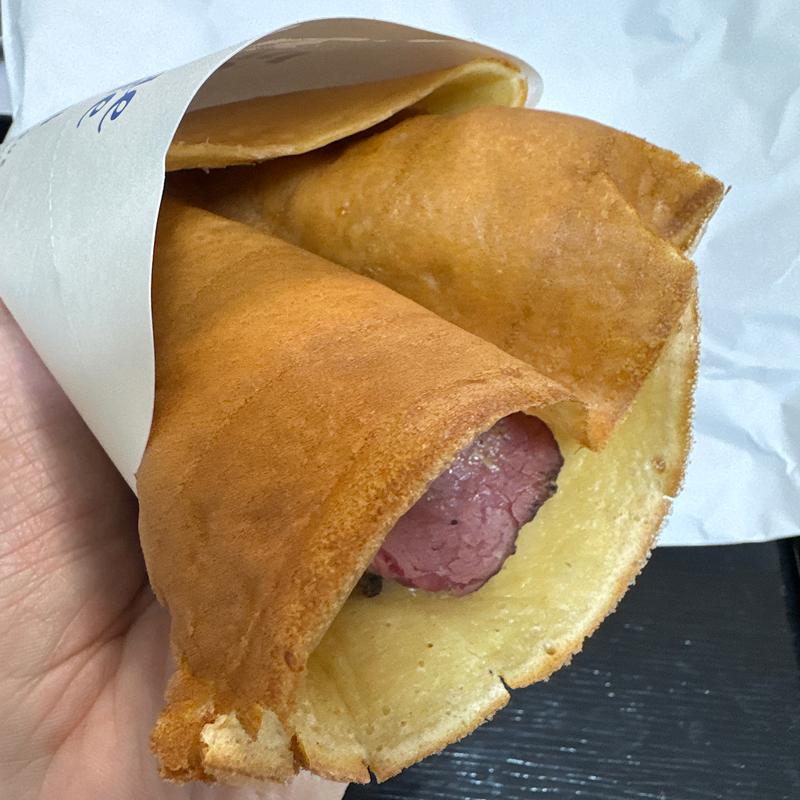 パストラミビーフとほうれん草のサレ(gelato pique cafe creperie アトレ恵比寿店)