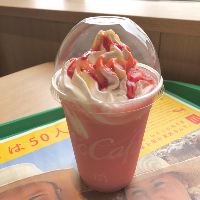 いちご練乳フラッペ(マクドナルド 三郷三丁目店)