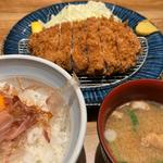 上肩ロース定食(トンカツ ツキウマ 田町店)