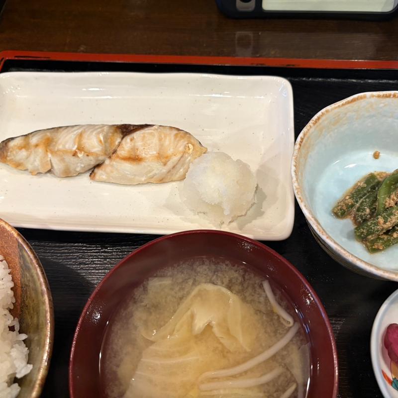 さわらの塩焼き定食(かてい菜園 ささ木)