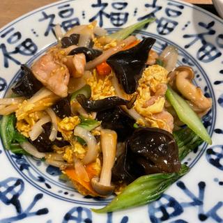 豚肉ときくらげ玉子炒め定食(東京餃子軒 川崎店)