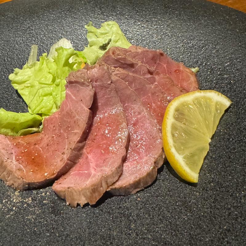 ローストビーフ ポン酢ジュレ(鶏想美食 喰う太ら)