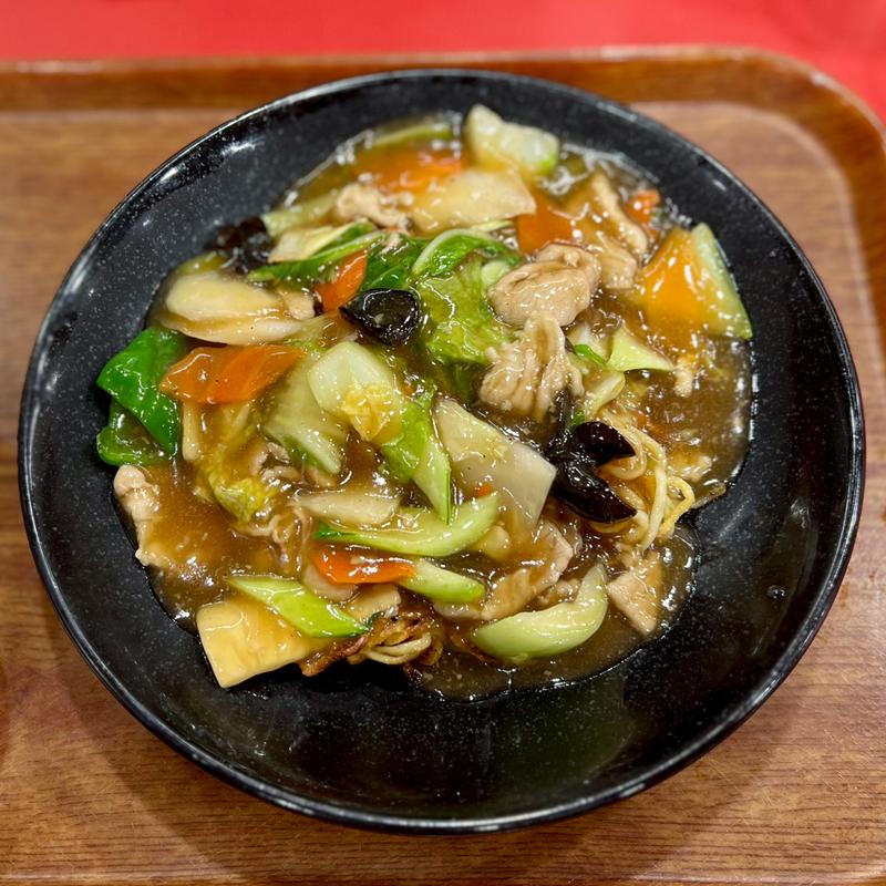 豚肉たっぷりあんかけ焼そば(餃子の王将 すすきの店)