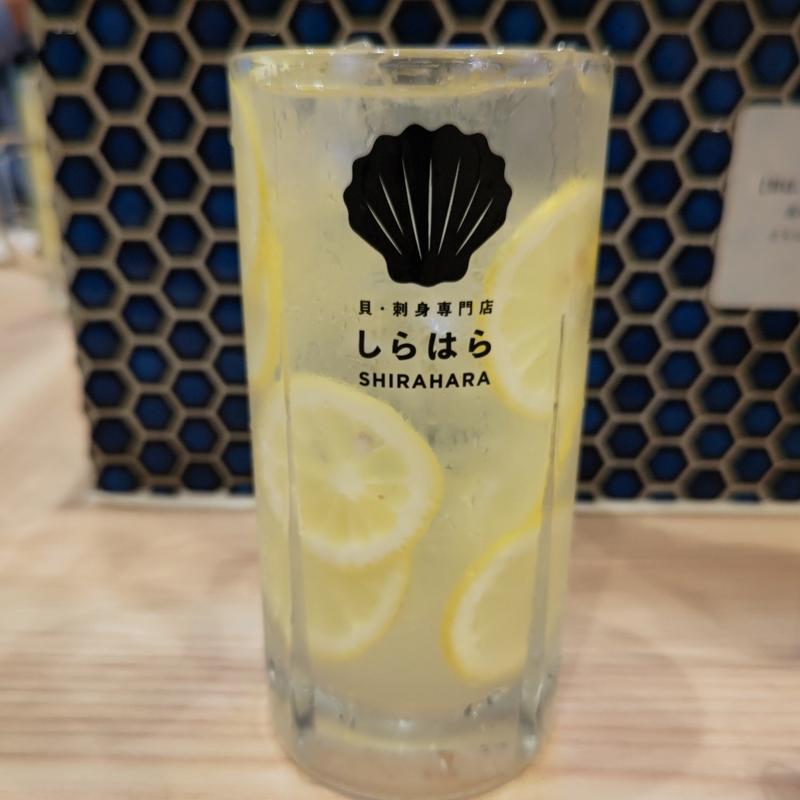 丸ごとレモンサワー(貝・海苔巻き 野毛しらはら)