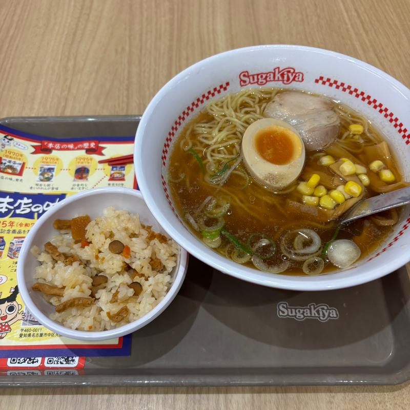 本店の味メンマしょうゆラーメン(スガキヤ 岡崎イオンモール店 )