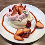 いちごのリコッタパンケーキ(高倉町珈琲 柏の葉店)
