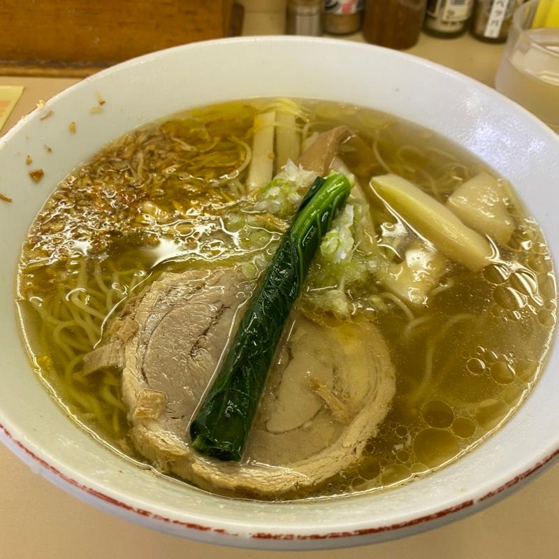白メンマの塩ラーメン(支那そば心麺)