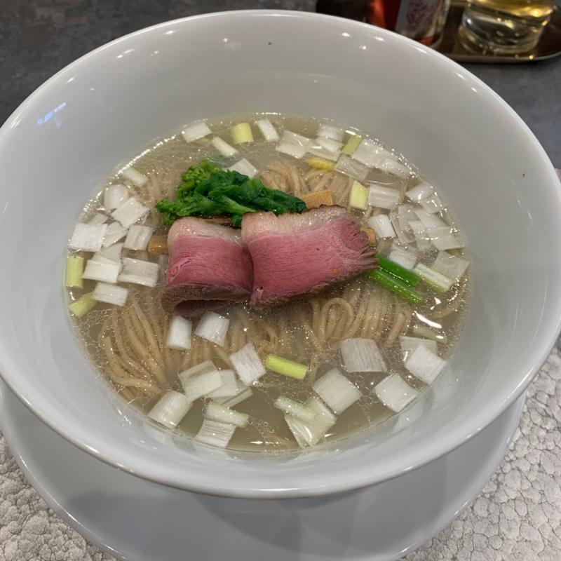 鴨と蛤の中華そば(塩)(宍道湖しじみ中華そば琥珀 池袋店)