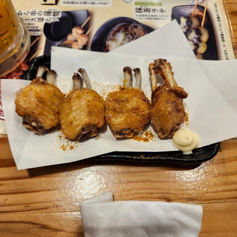 手羽先バンザイカレー味　限定(鳥貴族 県庁前国際通り店)