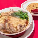 半チャーハン定食（かしわそば）