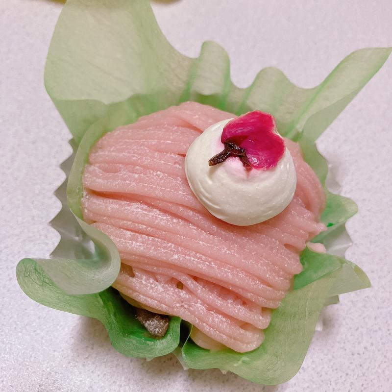 さくらと抹茶のモンブラン(銀座コージーコーナー 西武本川越店)