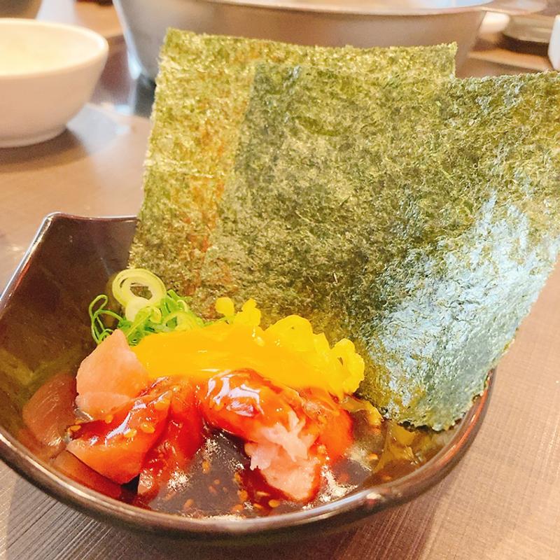 海鮮マグロユッケ海苔手巻(ゆず庵 広島長束店 )