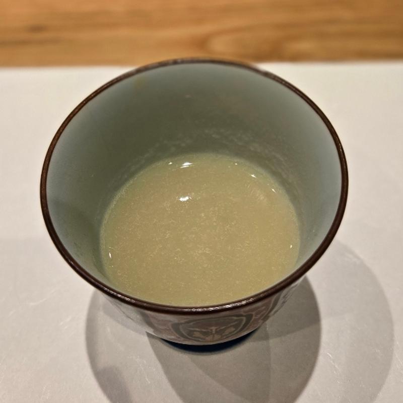 新玉ねぎのすり流し(焼鳥 心伯 西天満)