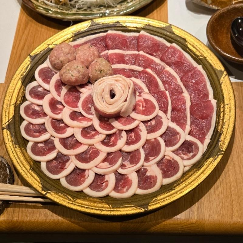 近江鴨の鴨しゃぶ (焼鳥 心伯 西天満)