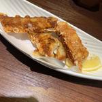 チクワと里芋柿の種唐揚げ