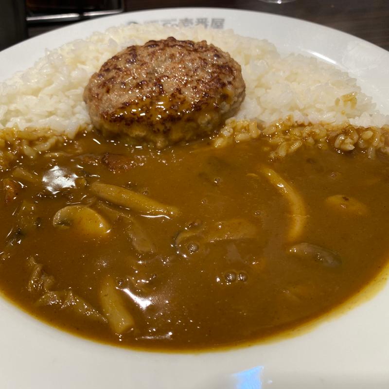 ハンバーグカレー(CoCo壱番屋 博多区中洲店 （ココイチバンヤ）)