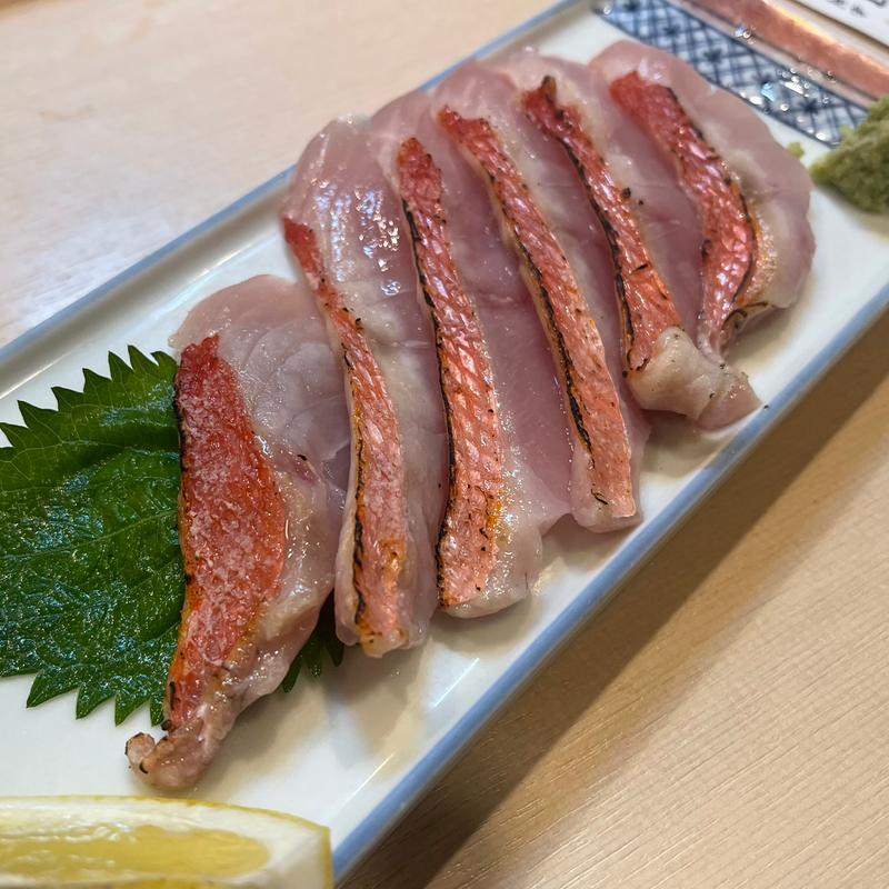 金目鯛の刺身(月乃家 寿司)