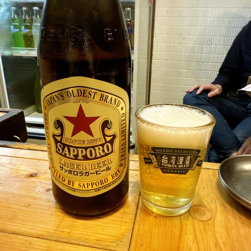 サッポロ赤星ラガー(大衆酒場 チャン栓チャン)