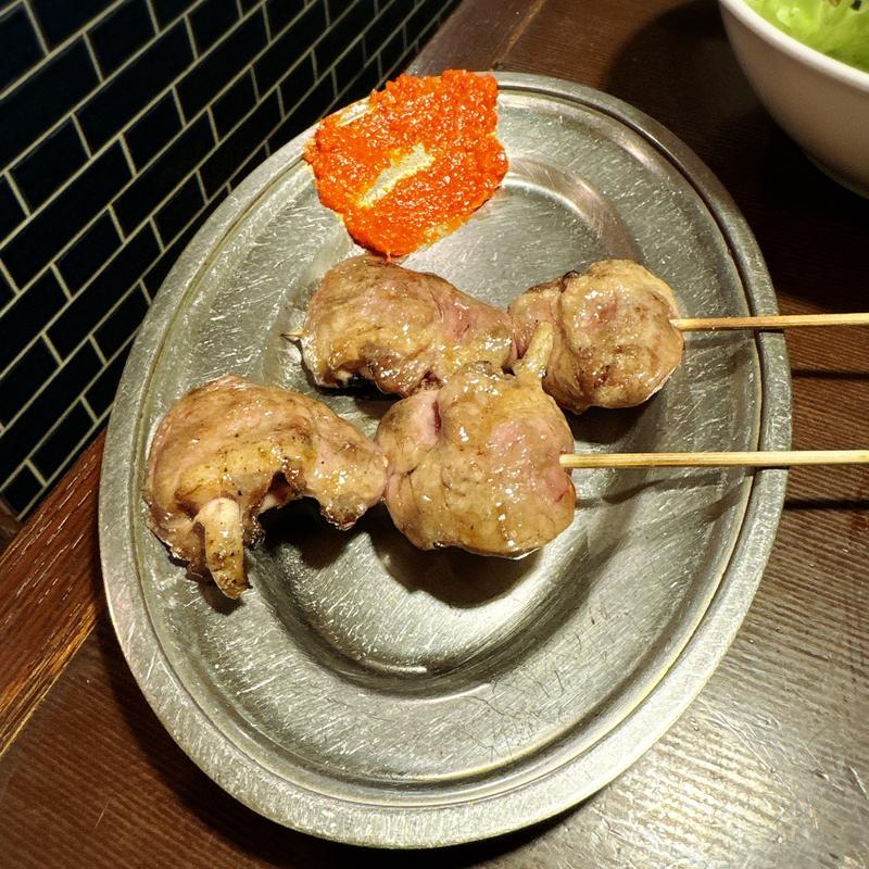 鶏ハツ串（2本）(大衆酒場 チャン栓チャン)