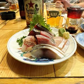 赤字のお刺身3点盛