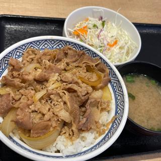 牛丼大盛＋サラダセット