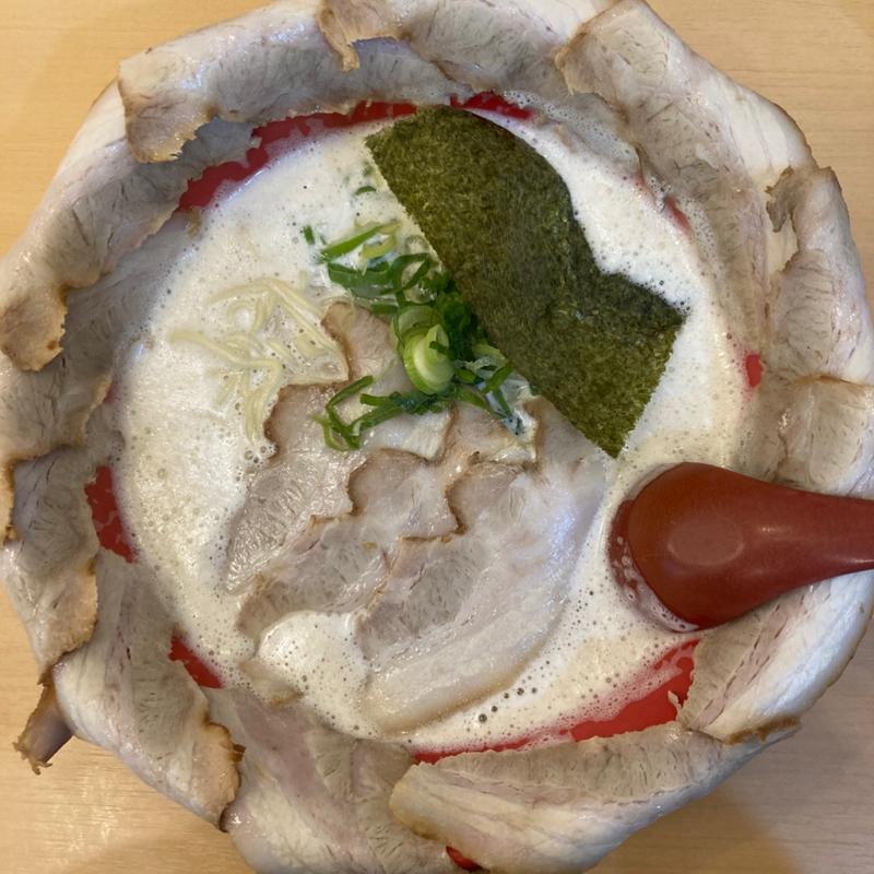 風神とんこつ咲き乱れチャーシュー(麺道しゅはり 三宮センタープラザ店)