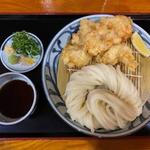 かしわ天ざるうどん