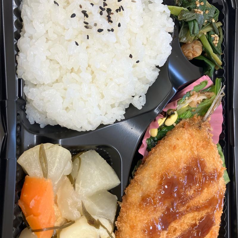 日替わりランチ　あじフライ(テイクアウト&デリ musha)