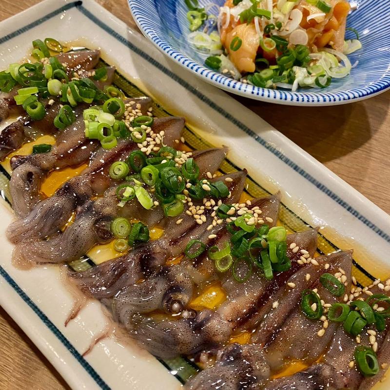 ホタルイカのレバ刺し風(磯丸水産 祖師ヶ谷大蔵駅前店)