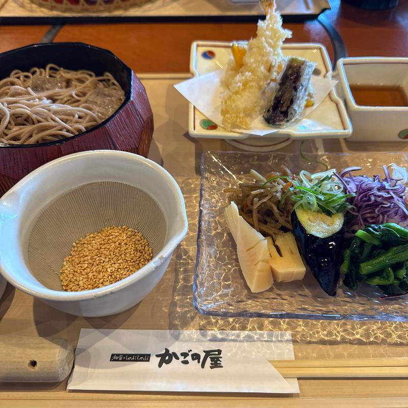 彩菜そばと天ぷらセット(かごの屋 藤井寺インター南店 )