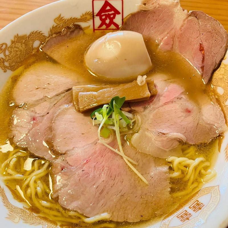 塩チャーシューめん 味玉(支那そば　僉)