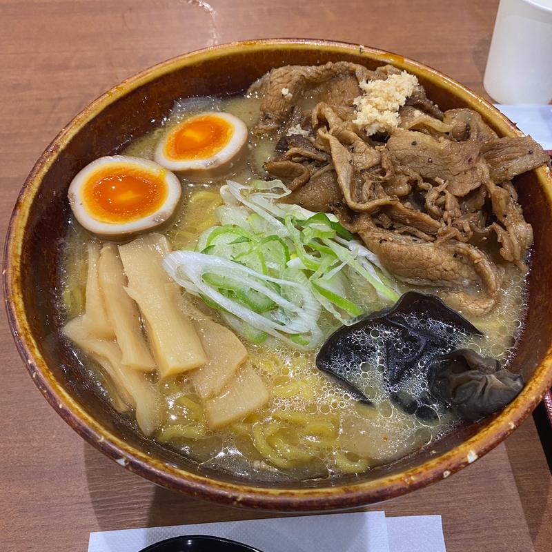 炙り豚味噌ラーメン味玉入り(札幌みその ららぽーと愛知東郷店)