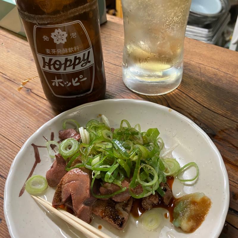 レバ素焼き(もつ焼きカミヤ)